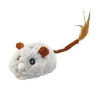 Genérico Interactive Cat Toy, Electronic Smart Mice, USB Charging Squeaky Automatic Hunting Toy with Rotatable Wheel for Indoor Outdoor Playing, 9.45x1.77 Inches, PP Soft Rubber Feather Material