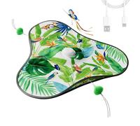 Genérico Interactive Cat Toy - Quiet Game with Moving Concealed Teasers, Rechargeable Stimulating Cat Toy with Random Motion, Pet Accessory for Apartment Corner Alone Time Play Area Home Living Room