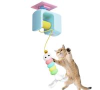 Generico Interactive Cat Toy, Rechargeable Kitten Chasing Game, 4.72x3.54x1.97 Inches Door Frame Training Exercise Hunting Simulatio, Pet Living Floor Play for Apartment Boredom Release Use
