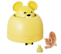 Genérico Interactive Cat Toy, Rechargeable Mice Simulation, 5.91x2.2x0.87 Inches Realistic Movement, Silent Rolling Action, Pet Exercise Toys for Indoor Kittens, Boredom, Training