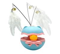 Genérico Interactive Cat Toy - Smart Motion Kitten Play Exercise, Battery Powered Automatic Pet Teaser with Bell, Durable Safe Chew Toy, Stimulating Enrichment Game For Home Cattery Bedroom Apartment