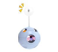 Genérico Interactive Cat Toy with Catnip - Interactive Cat Toy | 5-In-1 Spring-Loaded Badminton Track Ball | Puzzle Toys for Indoor Cats | Enrichment Play Ball for Kitten Small Medium Large Home