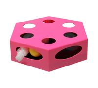Generico Interactive Cat Toys - ABS 22,5 x 22,5 x 6 cm | Automatic Moving Teaser, Battery Operated Cat Toy | Ideal for Indoor Exercise, Boredom Relief, Enrichment, Stimulation, And Play For Cats