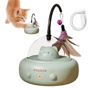 Genérico Interactive Cat Toys, Automatic Motion Feather Toy, 4.13x4.13x7.48 Inches Compact Design, Lightweight Pet Accessory for Mental Stimulation, Boredom Relief, Hunting and Playtime