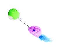 Generico Interactive Cat Toys Ball, Automatic Rolling Ball for Indoor Cats, Intelligent Cat Toys with LED Lights, Rechargeable Smart Teasing Cat Ball for Kittens, Fun & Engaging Play for Pets