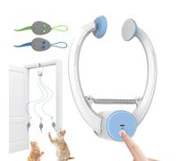 Genérico Interactive Cat Toys - Electronic Kitten Teaser String | USB Rechargeable Cat Toy | Enrichment Exercise Toy For Indoor Play, Boredom Relief, Training, Automatic Flopping Moving Design