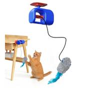 Genérico Interactive Cat Toys, Hangable Rechargeable Play Gadget, 6 Inches Self Moving Toy, Enrichment Toy with Motion, Pet Activity with Engaging Design, Cat for Kittens Indoor Apartment Door Frame