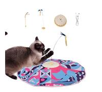 Genérico Interactive Cat Toys | Rechargeable Wand Feather Toy | Indoor Cat Toys | Cat Wand Toy with Butterfly | Kitten Toy Engaging & Interactive Fun Fabric/ABS For Exercise with Moving Feather