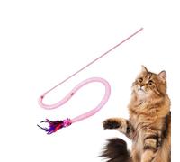 Genérico Interactive Cat Wand Toy - Snake Mesh Stick, Squeaky Teaser Sticks for Kitten Exercise Play Indoor Stimulation Activity | Suitable Boredom Entertainment Fun, 38cm/14.96 Inch,