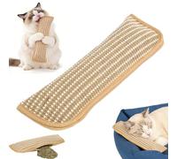 Genérico Interactive Catnip Chew Toy, Sisal Catnip Pillow Toy, Soft Sisal Material, Interactive Cat Nip Kicker Toys for Anxiety Relief, Fun for Kittens and Adult Cats (1pc,Medium)