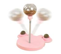 Genérico Interactive Catnip Treat Dispensing Ball, Leaking Treats Ball Pet Feeder Toy, Cat Dog Food Puzzle, Funny Hunting Chasing and Exercise Accessories, 6.69x8.27x9.65 Inches
