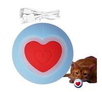 Genérico Interactive Dog Ball, USB Rechargeable Pet Toy, Heart-Shaped Shaky Bounce Ball, Fun and Sturdy for Small to Large Dogs, Silicone and Abs, 1.5x1.5x1.5 Inches