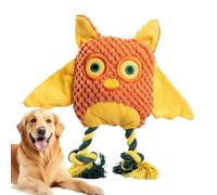 Genérico Interactive Dog Toy Plush Owl, Puzzle Toy Aggressive Breeds, Puppy Chewing Device, Engaging Pet Training Tool, Soft Yet Strong Design, Fun Activity for Your Dogs Mental Stimulation