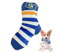 Genérico Interactive Dog Toy - Squeaky Chew Tear Resistant Pet Plaything | Fun Sound Making Puppy Training with Bite Friendly Texture Entertainment for Beach, Lawn, Garden, Park