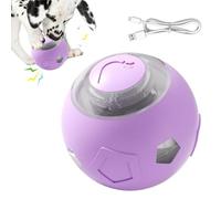 Genérico Interactive Dog ToyBall - 4.8x4.8cm Pet Interactive Ball | USB Rechargeable Chew Toy for Dogs and Cats - Silent Automatic Walking Ball with Colorful Lights | Puppy Kitten Fun Play Toy