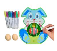 Genérico Interactive Egg Art Kit, Electric Rotating Decor, Easter Egg Painting Set With Light And Music, Creative Craft Activity, Children Family Fun, Home School Travel Picnic Birthday Holiday Party