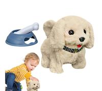 Genérico Interactive Kids Robot Dog Toy with Shoulder Bag, Electronic Walking and Barking Plush Puppy, Fun Stuffed Animal for, Engaging Pet Companion for Girls and Boys, for Early Play