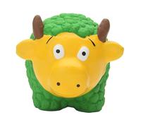 Genérico Interactive Lamb Toy, Rubber Chew Squeaker, 2.91x3.03in Small Dog Teething, Compact Teeth Cleaning Design, Authentic Animal Safe Material for Training and Play Use