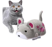Genérico Interactive Mice Toy, Electric Squeaky Hamster, 2,17 x 1,42 x 1,57 pulgadas, Cat Ejercise Toy, diseñado para gatos, adecuado para Small, Medium, and Large Cats, Abs, Flock Material