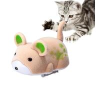 Genérico Interactive Mice Toy, Electric Squeaky Hamster, 2,17 x 1,42 x 1,57 pulgadas, Cat Ejercise Toy, diseñado para gatos, adecuado para Small, Medium, and Large Cats, Abs, Flock Material