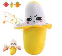 Genérico Interactive Music Plush Toy,Banana Plush Musical Sensory Toy with Sounds, Support Clapping, Tapping and Rhythm Battle Gameplay, For Parent-Child Bonding,Family Party Moments