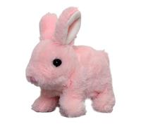 Genérico Interactive Plush Bunny Toy, Realistic Stuffed Electronic Rabbit, 6.3x5.12 Inches Adorable Cute Fun Wiggling Ears Hopping Twitching Mouth Pet Toys for Kids and Bunny Lovers
