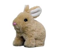 Genérico Interactive Plush Bunny Toy, Realistic Stuffed Electronic Rabbit, 6.3x5.12 Inches Adorable Cute Fun Wiggling Ears Hopping Twitching Mouth Pet Toys for Kids and Bunny Lovers