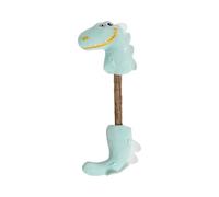 Genérico Interactive Plush Cat Toy - Dinosaur Teething Kitten Toy, Soft Chew Ball with Bells, Indoor Puzzle Sticks for Playtime, Engaging Durable Entertainment, Safe Plush Fun for Pet Cats