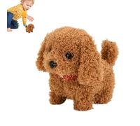 Genérico Interactive Plush Robotic Puppy Pet Toy | Walking Barking Nodding Tail-Wagging Robot Dog | Realistic Sensory Development Companion For | Electric Preschool Children's Gift