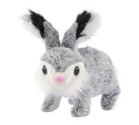 Generico Interactive Realistic Bunny - Electric Jumping Rabbit Toy, Sound Activated Plush Pet | Robotic Hopping Animal Doll, Motion Companion Gift for Boys Girls Birthday Easter Christmas Indoor Home