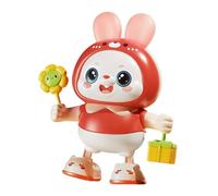 Genérico Interactive Robot Bunny - Music Rabbit | 18,5 cm Abs Dancing Toy with Forty Eight Songs, Smart Pet Figure with Movement Action, Learning Play Item for Kindergarten Children