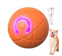 Genérico Interactive Rolling Dog Ball Toy, USB Rechargeable Pet Ball with Led Light, Automatic Smart Motion Toy for Indoor Puppy Playtime, Energy-Burning Training Fun, 2.05 Inches
