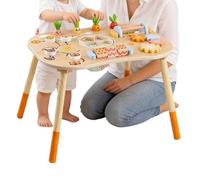 Genérico Interactive Sensory, Educational Activity Play Center Set, 3 in 1 with Shape Sorter Blocks, Abs Learning, with Color Design, Sensory for Kids Learning Play