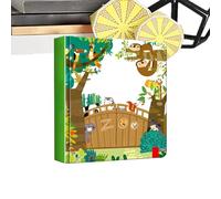 Genérico Interactive Story Books - 3D Animal s Learning Books for Kids Reading Speech Development | Hardcover Educational s Book with Colorful Illustration Travel Home Kindergarten Fun, Multicolor