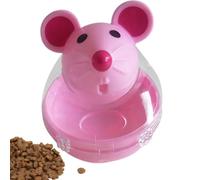 Genérico Interactive Treat Training Toy Cat Treat Dispenser Small | Mouse Tumbling-Shaped Pet Food Ball for Exercise Adjustment Cat Diet