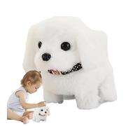 Genérico interactivo para caminar, juguetes interactivos para perros robot de peluche - perro de peluche para cachorro, robot de cachorro, que camina, ladra, revolviendo la cola