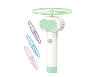 Genérico Interactivo para Gatos con Disco : Lanzador Recargable con 4 Hélices Que Brillan En La Oscuridad, Dispositivo para Mascotas Fetch Spinner | para Perros Entrenamiento Persiguiendo Caza I