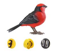 Genérico Interactivo para Pájaros con Control por Voz - Mascota Electrónica Pájaro Cantor para Niños Oficina, Robot Animal De Escritorio Realista con Sensor, Sonido Movimiento (ABS/PC, 13,5x9cm)