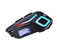 Genérico Intercomunicador para Moto, Intercomunicador Inalámbrico para Casco con Auricular, con Radio FM, Comunicación y Auriculares Impermeables para Motocicleta de Adultos, Hombres y Mujeres