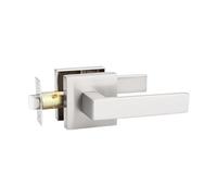 Genérico Interior Door Knobs | Passage Locks Handle,Reversible Flat Levers Door Handles for Bedroom, Bathroom, Residence