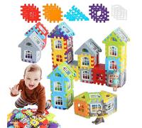 Genérico Interlocking Building Block Set - Colorful Stem Learning Toys, Sensory Blocks, Logic Construction Kit, Educational Game | Creativity Cognitive Development Uses Children Preschool Playtime