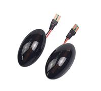 Genérico Intermitente Automóviles Luz De Señal Giro Marcador Lateral Para R50 R52 R53 2002-2008 Indicador Repetidor Agua Corriente Intermitente Dinámico(Smoked Black)