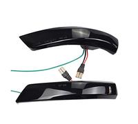 Genérico Intermitente Automóviles Para Ford Para Focus 2 3 Mk2 Mk3 Para Mondeo Mk4 EU Luz Señal Giro Intermitente De Agua Que Fluye Indicador Espejo Secuencial(Blue-Yellow)