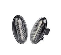 Genérico Intermitente Automóviles Para Peugeot 307 206 407 107 607 1007 Para Partner Expert Intermitente Dinámico Indicador Lateral Luz Secuencial Lámpara 2 Uds(Dynamic Crystal)