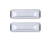 Genérico Intermitente coche Luz LED Estroboscópica Liquidación Autobús Y Camión Intermitentes Amarillos Lámpara Advertencia Flash Trasero Camioneta Remolque Indicador de dirección(2pcs White Light)