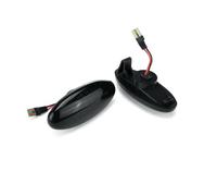 Genérico Intermitente Lateral Izquierdo Luces Indicadoras LED Repetidoras Luz Señalización Lateral Para NP300 Para Navara D22 Para Frontier Para Fiera Para Terrano 1998-2005(Smoked Black)