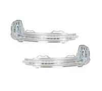 Genérico Intermitente Para Automóviles Para VW Para Tiguan 2017 2018 2019 2020 Puerta Ala Coche Cubierta Espejo Lateral Tapa Marco Retrovisor Lente Cristal Luz Señal Giro(One Pair)