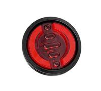 Genérico Intermitente Retrovisor Luz Freno Camión 24V Marcador Lateral Parada Para Camiones Remolques Cola Trasera LED Redonda Para Coche Luz Intermitente(Rojo)