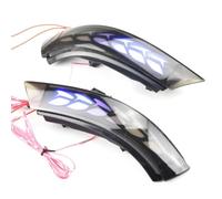 Genérico Intermitentes coche Luz LED de señal giro dinámica, luz intermitente agua corriente para Cadillac CT4 CT4-V 2020-2022 ATS ATS-V 2013-2019 Intermitente espejo(Yellow and Blue)
