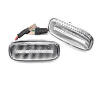 Genérico Intermitentes Laterales Led Dinámicos 2 Luces LED Dinámicas De Posición Lateral, Intermitentes, Para A2, A3, 8L, A4, B5, A6, 4B, C5, A8, 4D, TT, 8N, 8N0, 949, 127A(Crystal white)